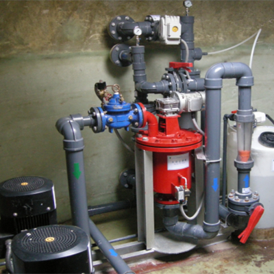 埋地玻璃钢处理间施工现场